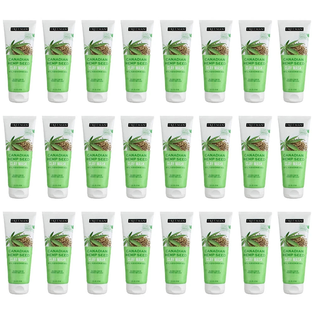 Hemp Seed Oil Clay Mask - Oil Control, 6 fl oz (24-Pack)