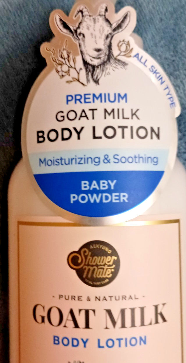 Goat Milk Body Lotion - Baby Powder Scent, 13.5 oz
