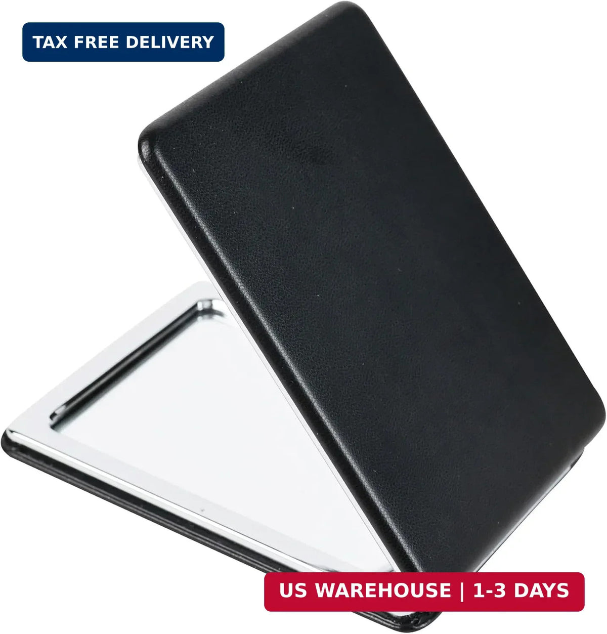 Portable Double-Sided Compact Mirror with 1X/3X Magnification - Small Travel Vanity Mirror