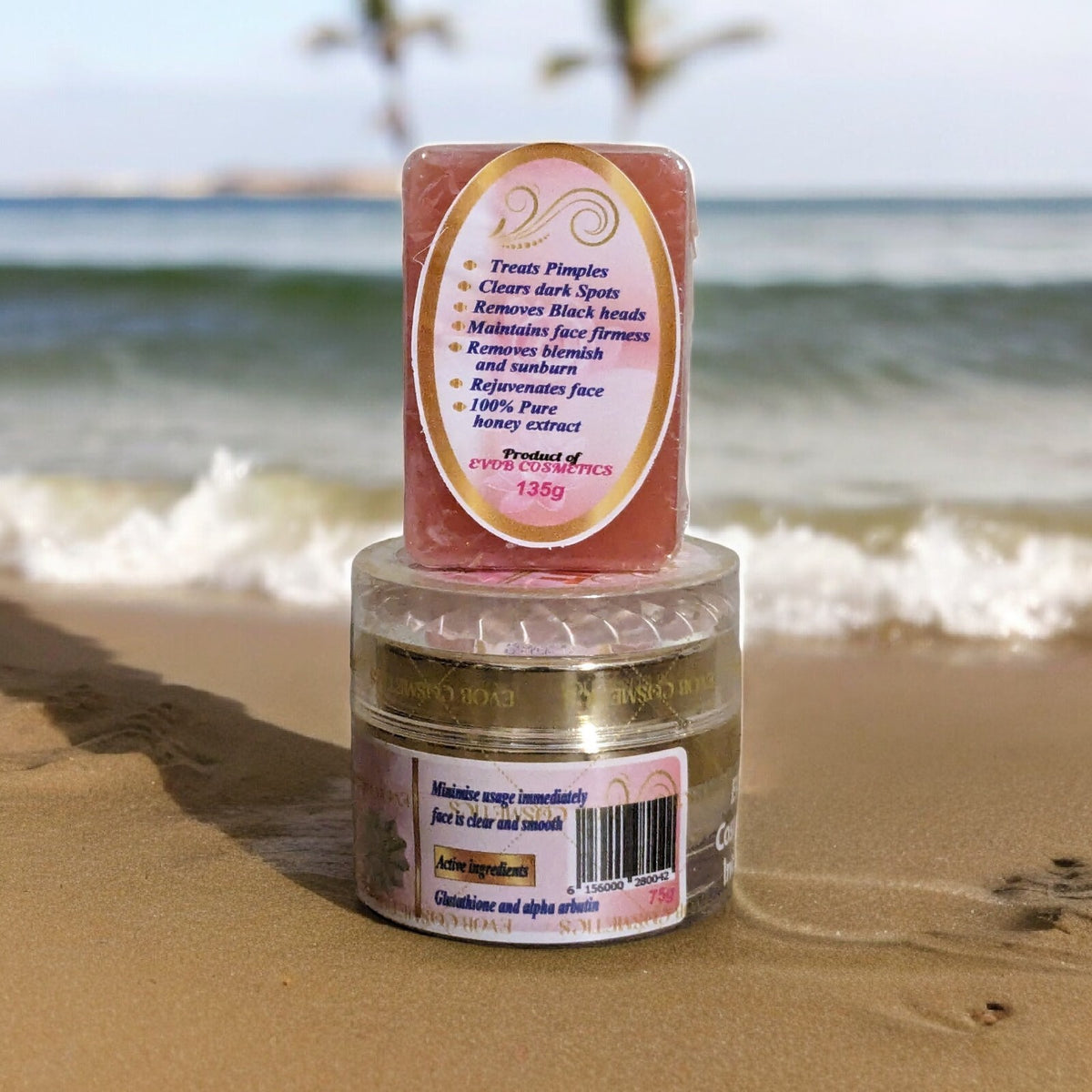 Strong Whitening Face Cream & Facial Soap Set - 75g