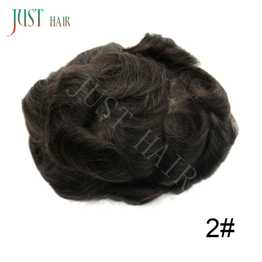 Men's Human Hair Toupee Wigs - Natural-Looking Lace Hair System for Men