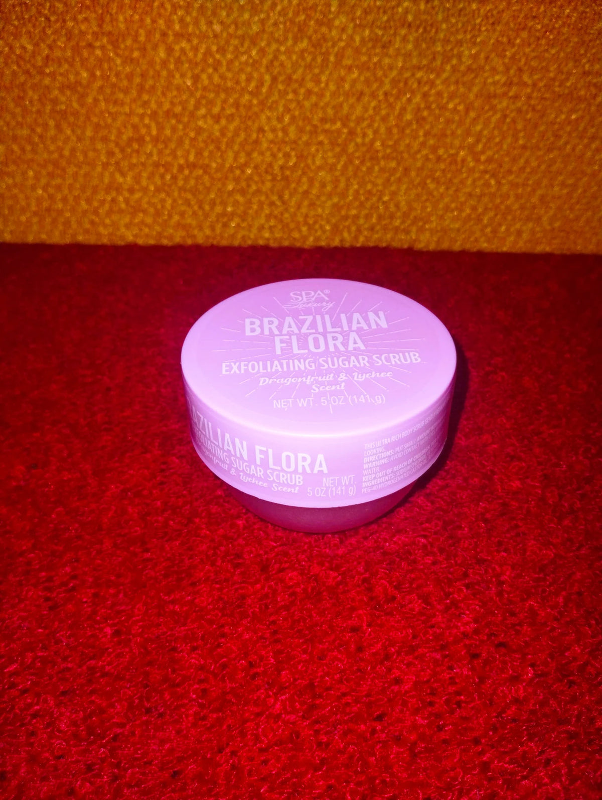 Brazilian Flora Exfoliating Sugar Scrub Dragonfruit & Lychee 141g -