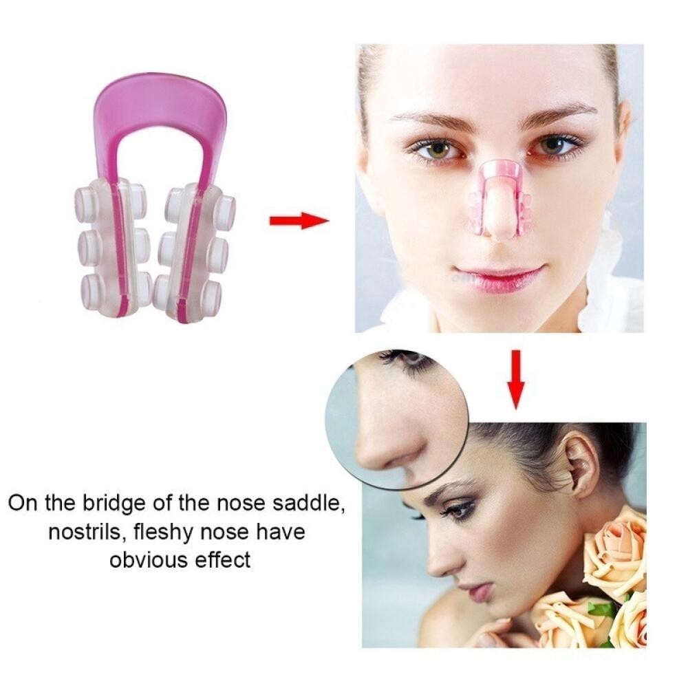 Silicone Nose Shaper Clip for Non-Invasive Nose Slimming & Lifting