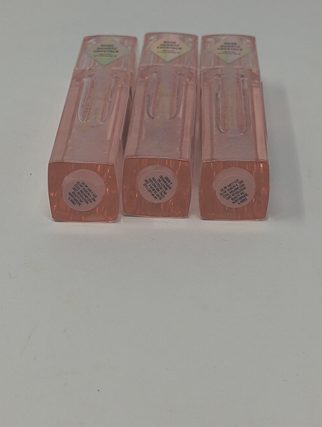 3 Pack Lip Oil with Quartz Crystals and Vitamin E - Hydrating Lip Gloss Set