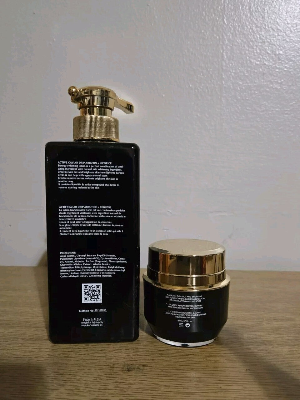 Active Caviar Drip Arbutin Licorice Face Whitening Lotion - Face Cream