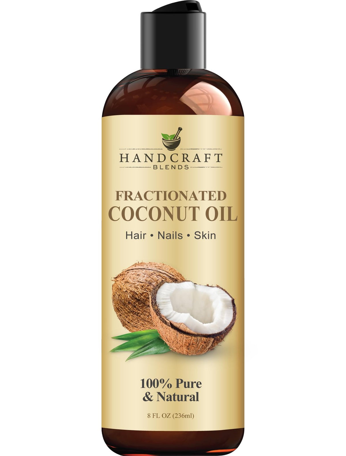 Fractionated Coconut Oil - 8 Fl Oz Pure Body & Skin Oil