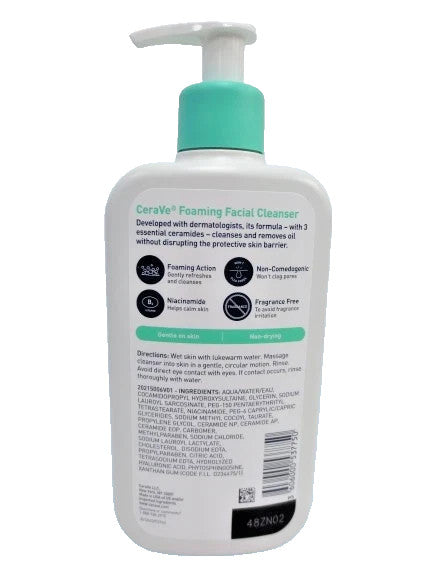 Foaming Facial Cleanser for Normal to Oily Skin - 12 oz, 3 Pack