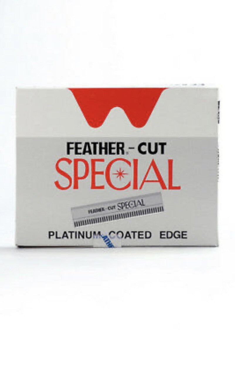 FEATHER CUT STAINLESS X 100PCS BLADE HAIR STYLING RAZOR THINNING