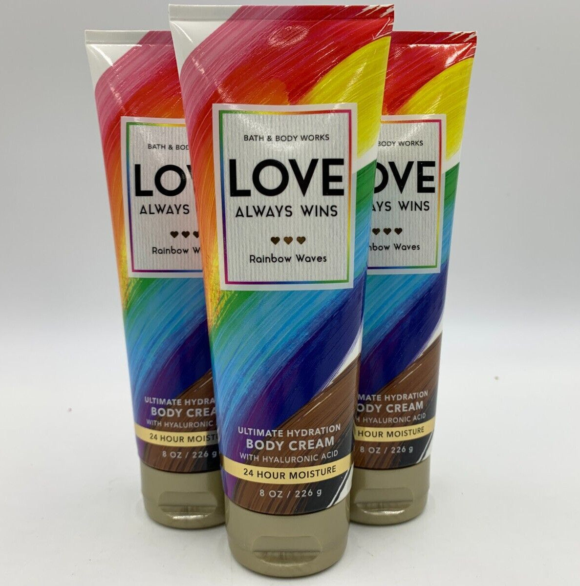 Love Always Wins Ultimate Hydration Body Cream 8 oz (Set of 3)