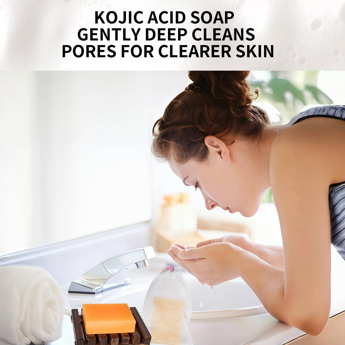 ceedoo Kojic Acid Soap for Dark Spot Remover Bars with 3.5 Ounce