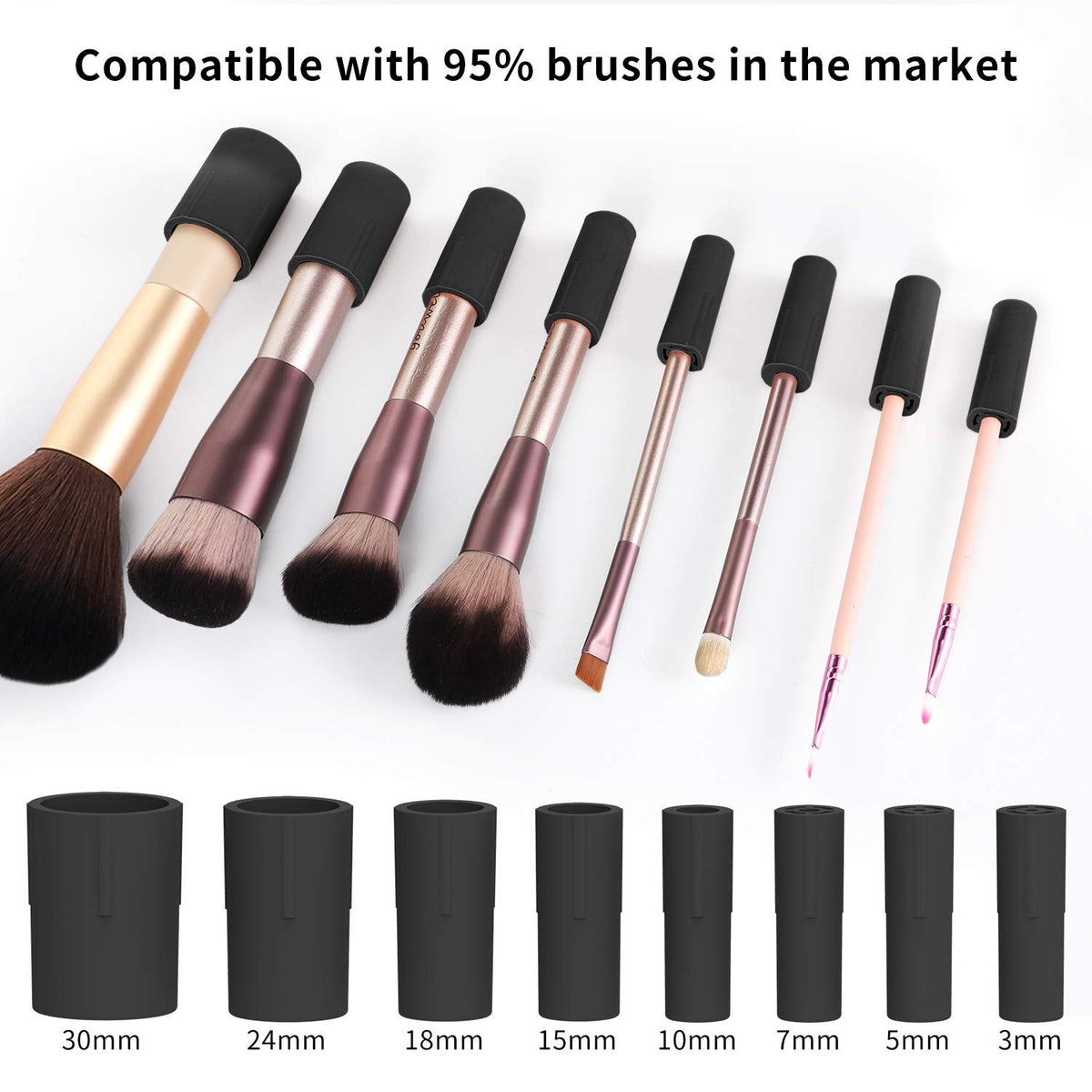 Electric Makeup Brush Cleaner and Dryer Machine - Fast Cleaning and Drying for Cosmetic Brushes