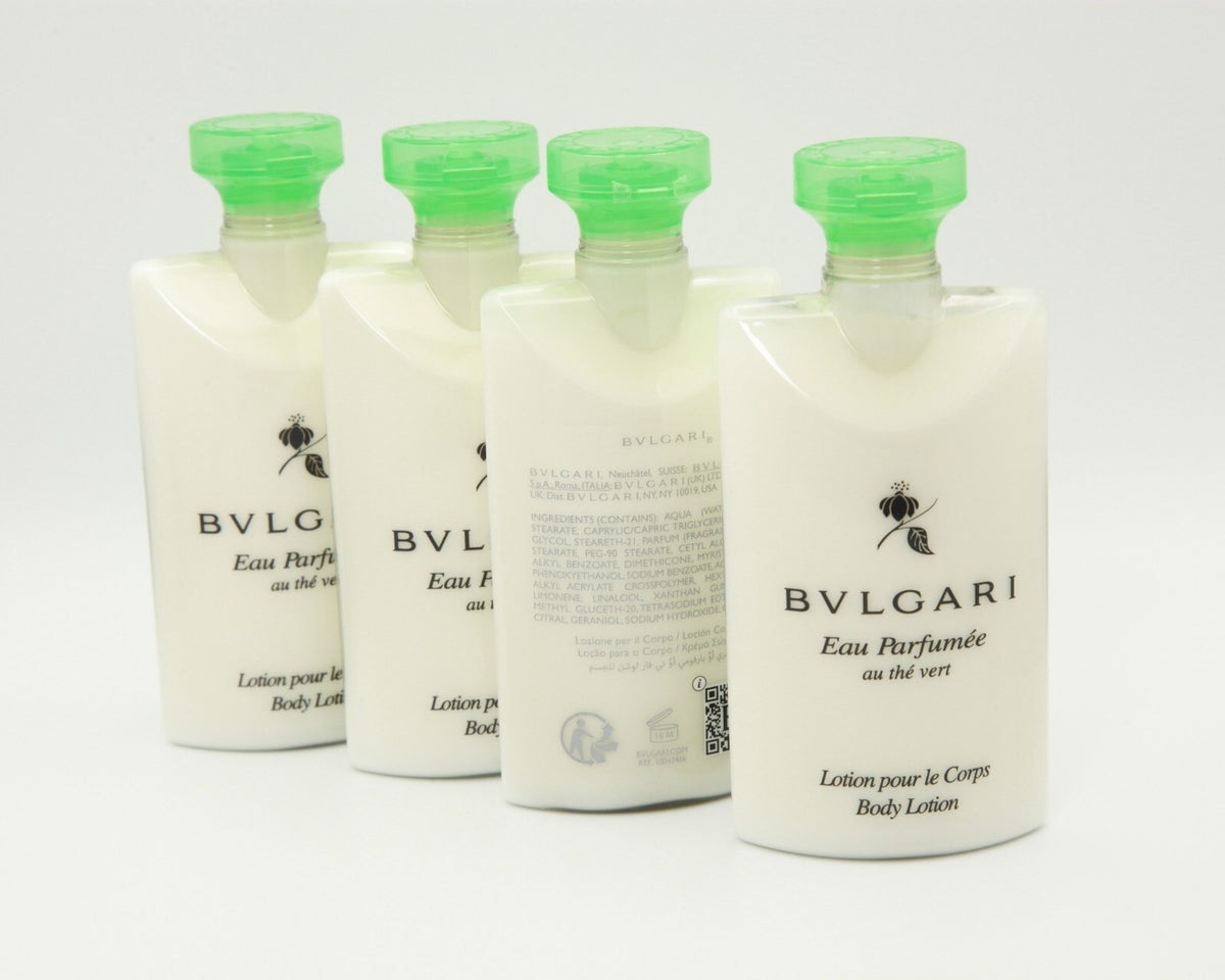 Bvlgari Eau Parfumee au the Vert Green Tea Body Lotion 75mL (Set of 4)