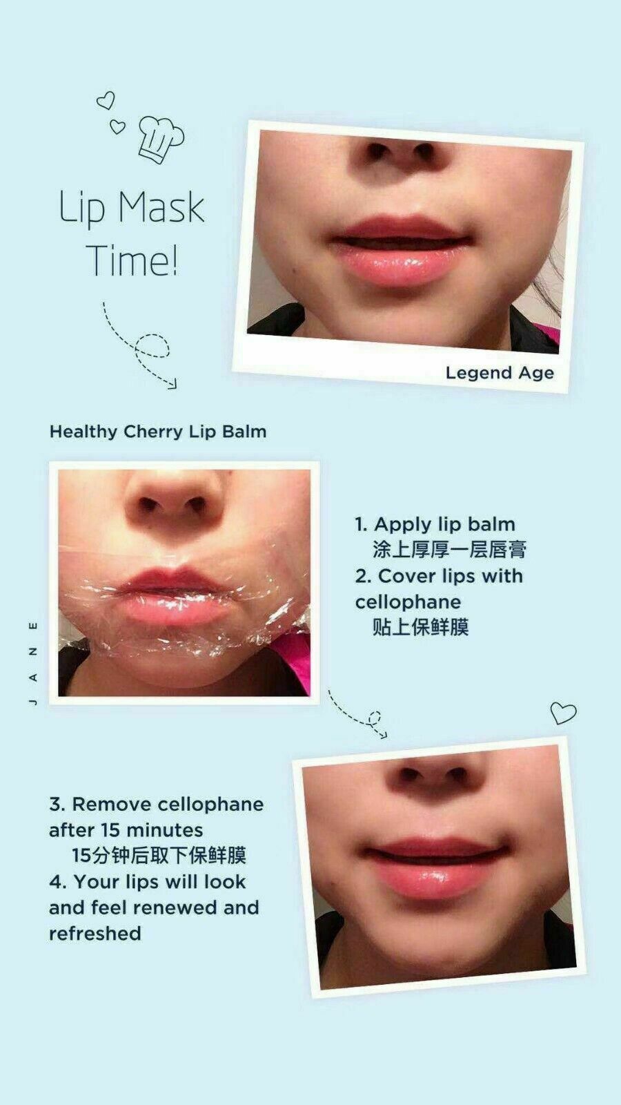 Healthy Cherry Lipstick & Lip Balm 4 Pack - Natural, Long-Lasting, UV Protection