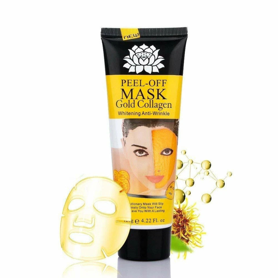 Gold Collagen Peel-Off Facial Mask - Hydrating Cleanser 120ml