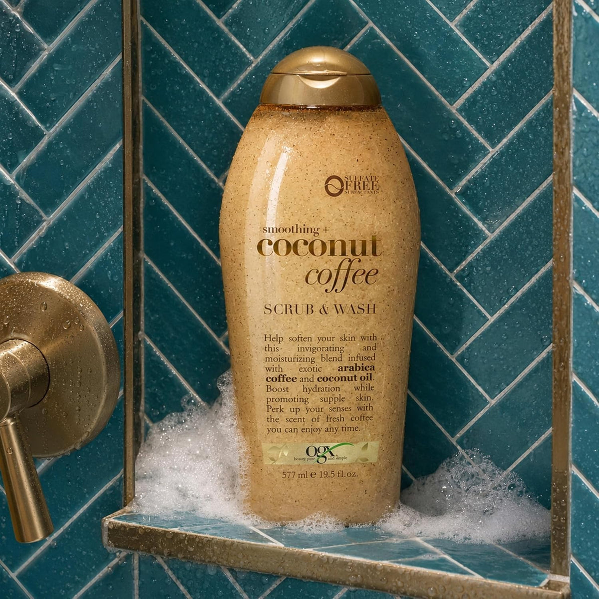 Paraben-Free OGX Coconut Coffee Exfoliating Daily Scrub - Hydrate &