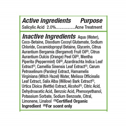 4 Pack Deep Pore Face Wash with Salicylic Acid for Acne Control - 6 OZ