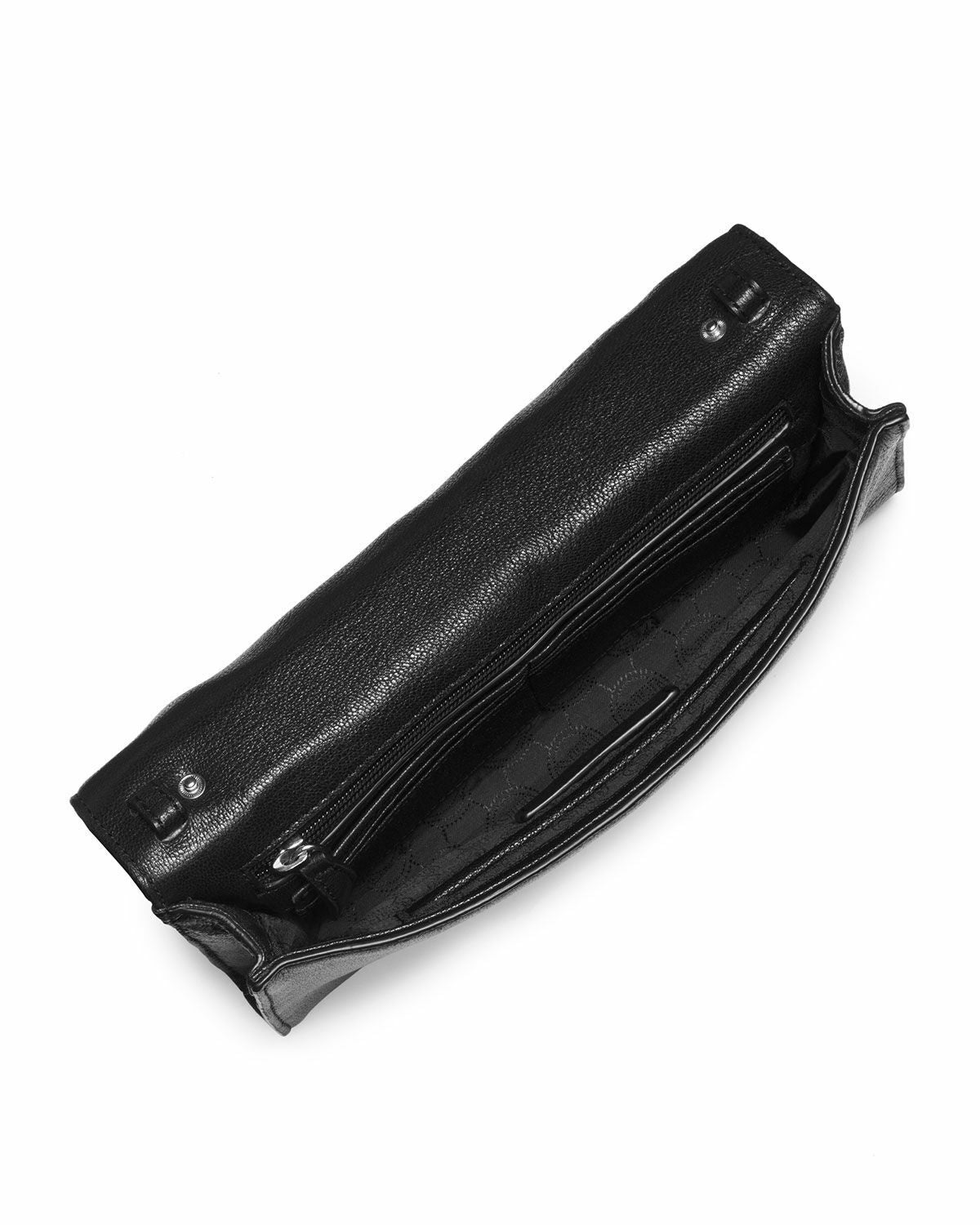 Leather Crossbody Clutch Bag with Haircalf Print - Michael Kors Robin