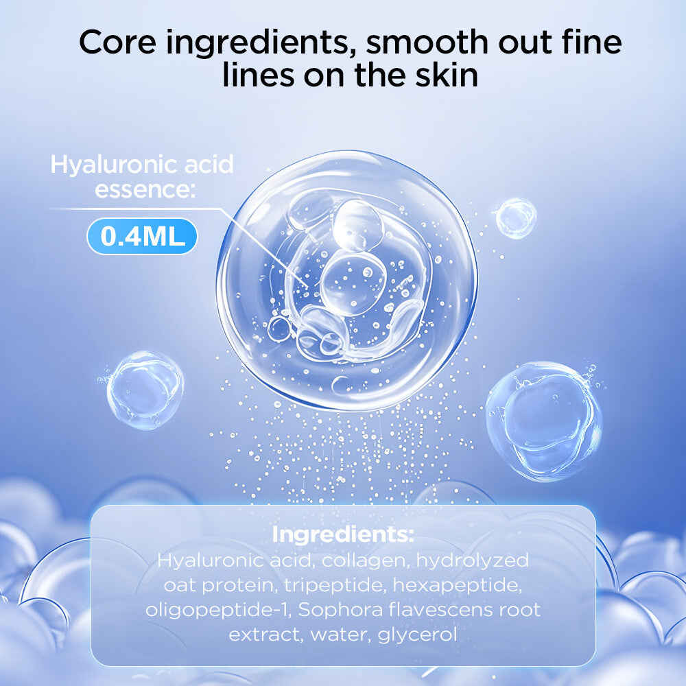 Microneedle Eye Patches with Hyaluronic Acid for Wrinkle & Dark Circle Reduction