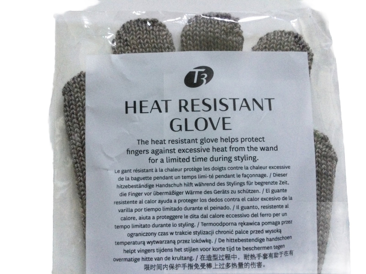 T3 Heat Resistant Glove Gray for Hair Styling Curling Wand