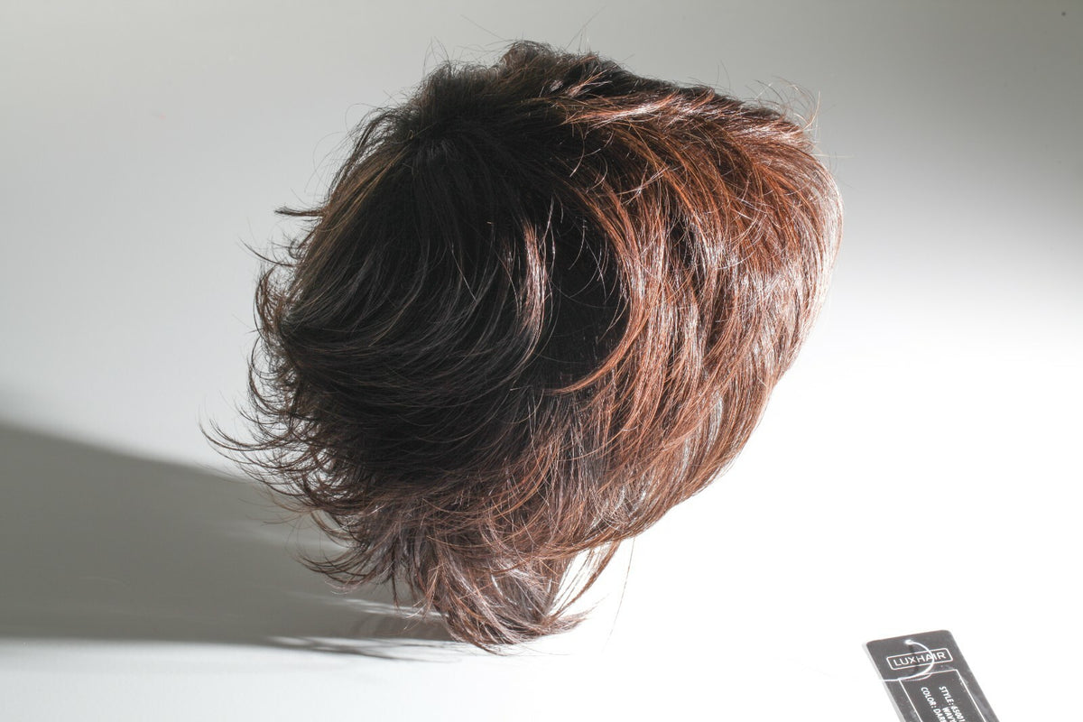 Wavy Pixie Dark Brown Synthetic Wig for Women - Adjustable & Breathable Fit