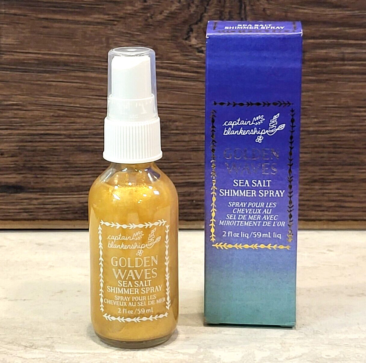 Sea Salt Shimmer Spray for Beach Waves & Hair Texture - 2 oz