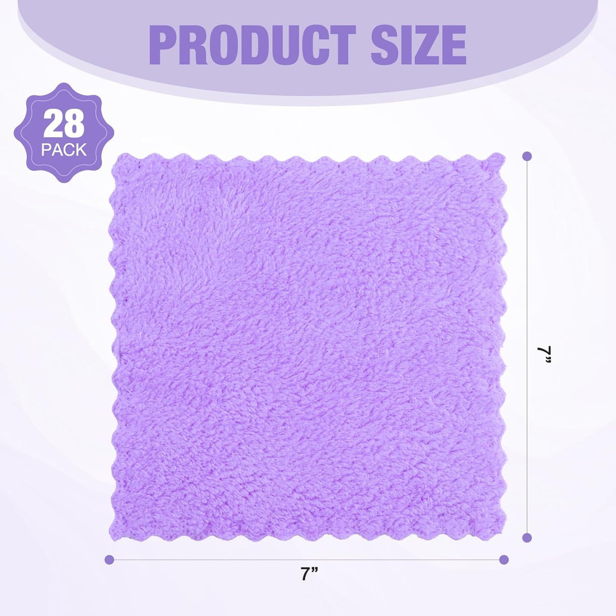 Reusable Makeup Remover Cloths 28 Pack - Soft Coral Velvet Facial Cleansing Pads
