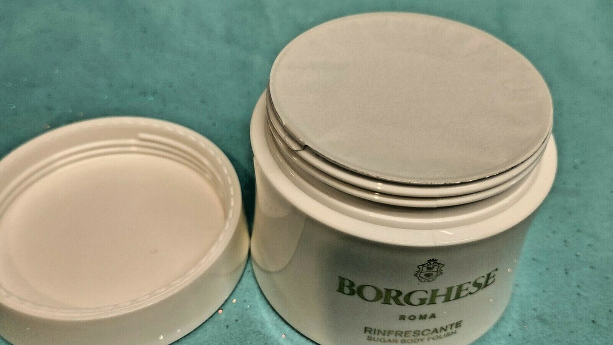 2 x Borghese Roma RINFRESCANTE Sugar Body Polish Scrub Exfoliator Dry