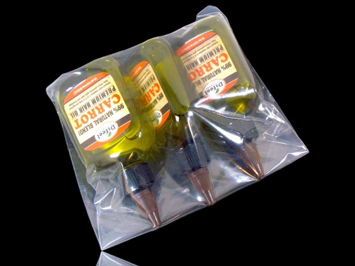 Hair Oil with Carrot Oil 99% Natural Blend - Premium Nourishing Treatment - 3 x 2.5 oz Bottles
