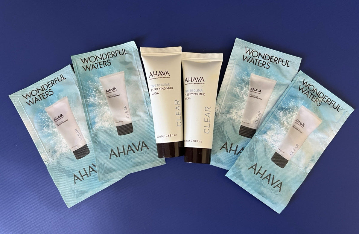 AHAVA Time To Clear Purifying Mud Mask Sample Set