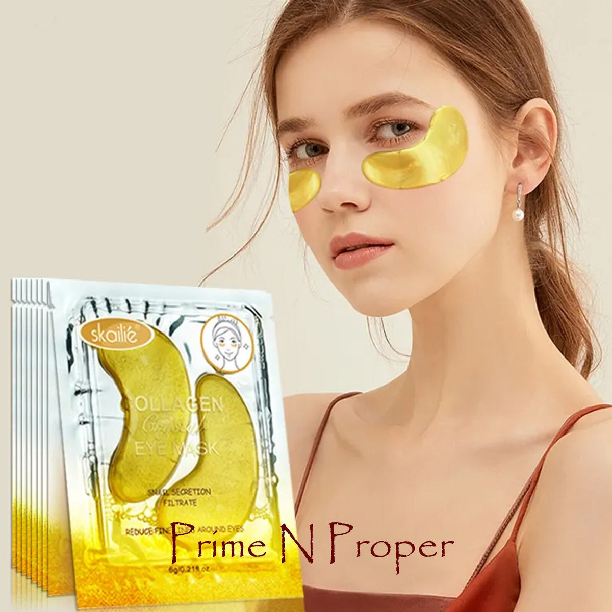 Snail Secretion Collagen Eye Mask - 12 Pack