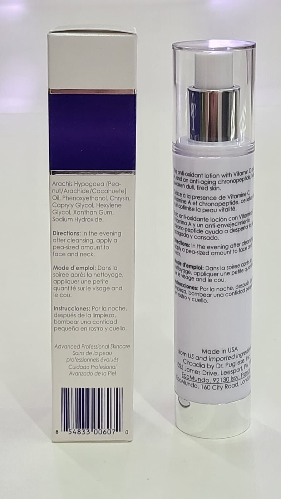 Circadia Nighttime Repair Facial Lotion 2 fl oz