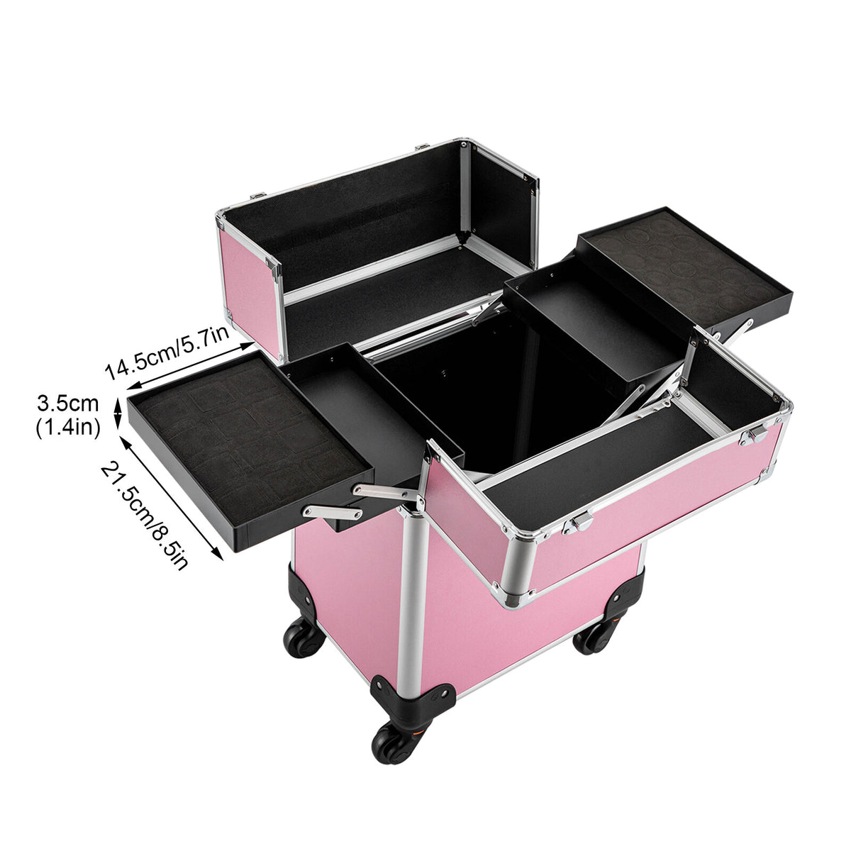 Professional Cosmetic Organizer Trolley Case for Nail & Hair Tools