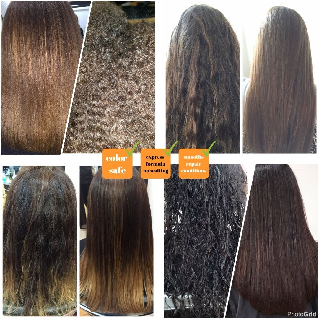 Brazilian Keratin Hair Treatment Kit 2 Pack - Smoothing, Frizz Control & Shine