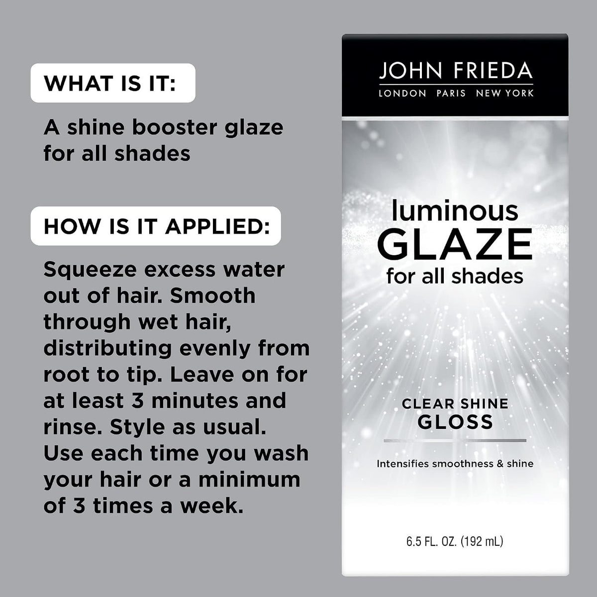 Luminous Glaze Clear Shine Hair Gloss 6.5 fl oz - Pack of 2