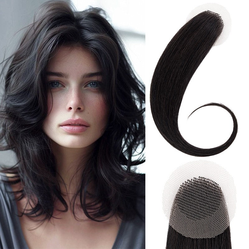 Full Lace Hair Topper with Wire for Women - Natural Human Hair Frontal