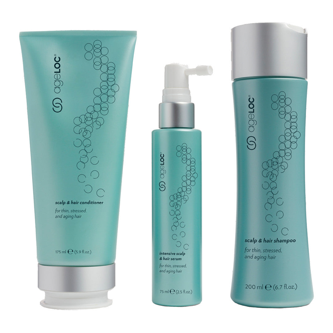 Scalp & Hair Rejuvenating System - Shampoo, Conditioner & Serum Set