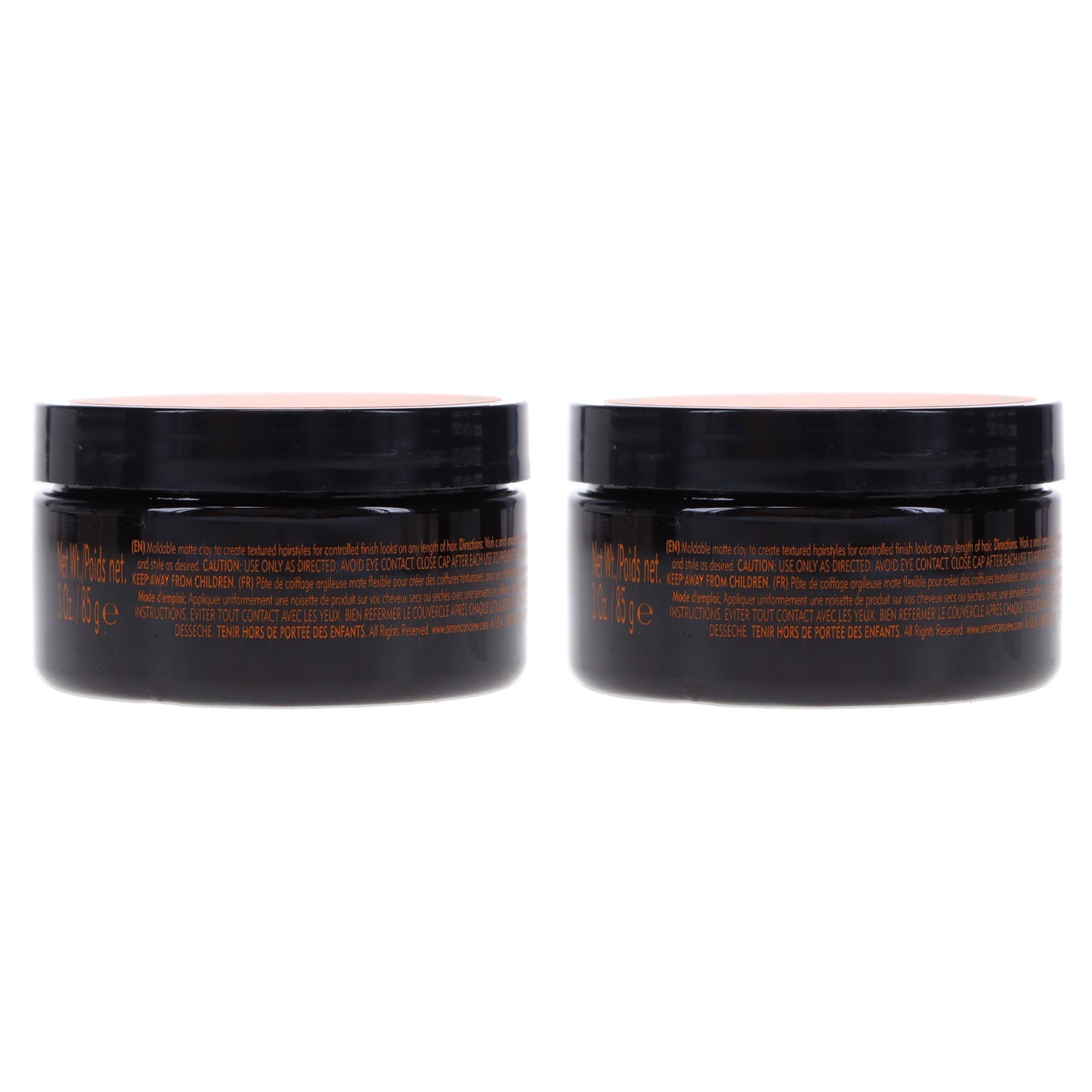 Men's Matte Hair Clay 3 oz - 2 Pack for All-Day Hold and Texture