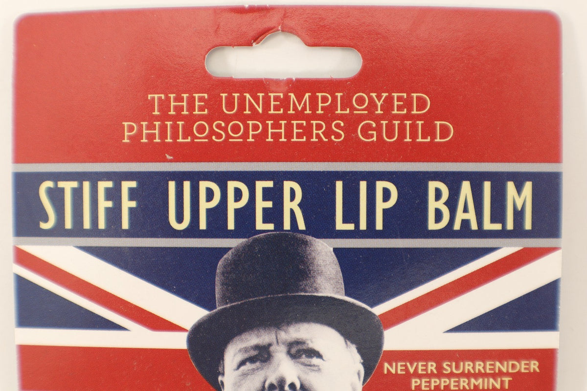 Lip Balm Tube - Peppermint Winston Churchill Stiff Upper Lip Organic & Cruelty-Free