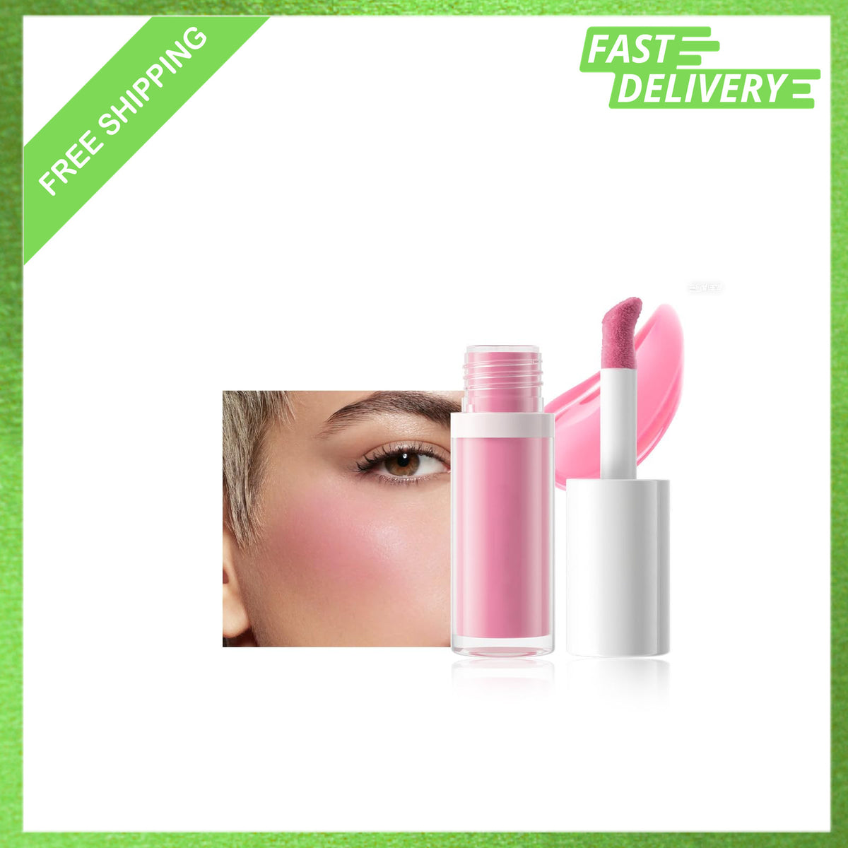 Liquid Blush Makeup Lavender Pink - Highly Pigmented, Long-Lasting Cheeks, Lips & Eyes