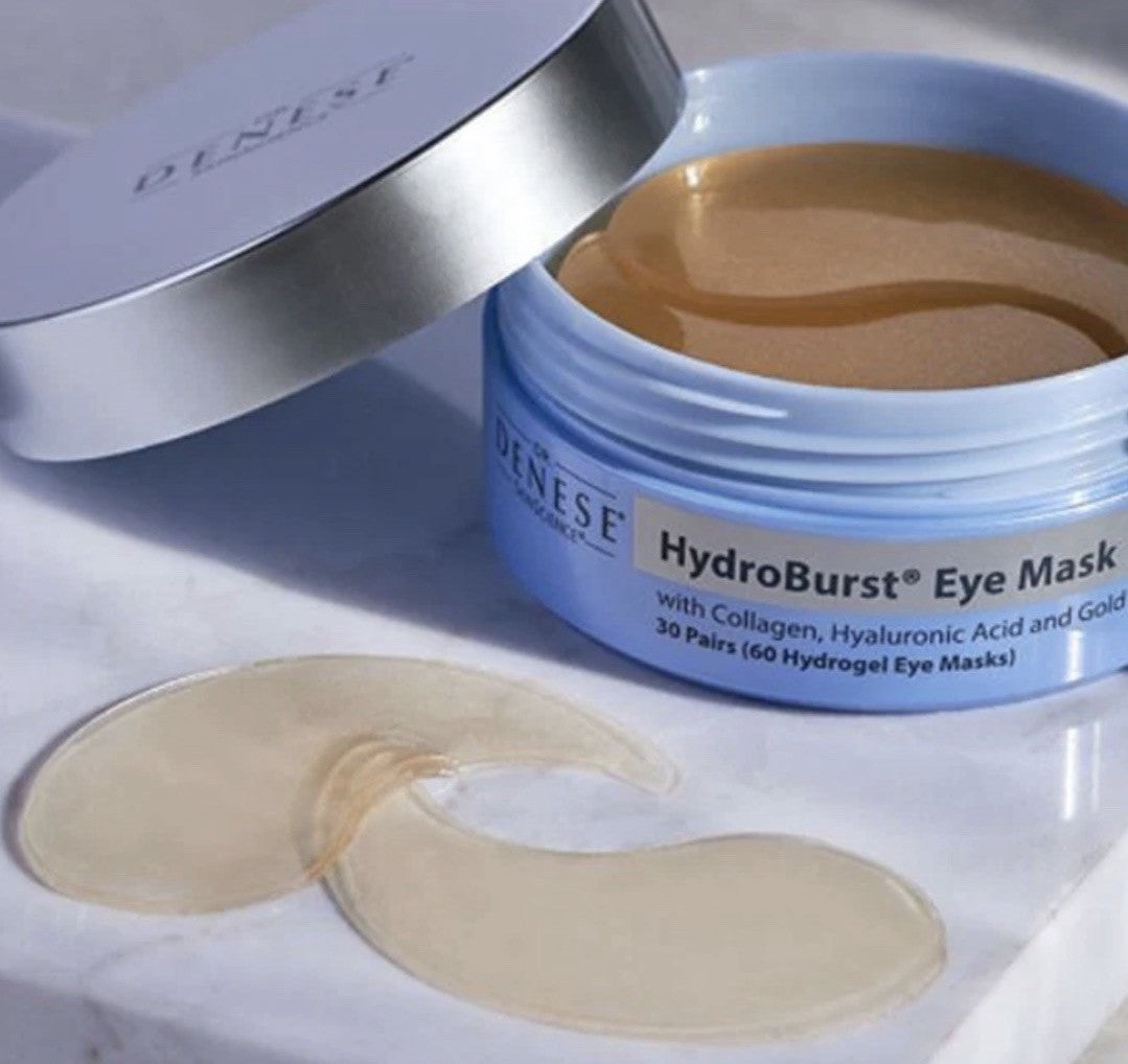 HydroBurst Eye Mask 30 Pairs with Collagen, Hyaluronic Acid & Gold — Dr. Denese HydroGel