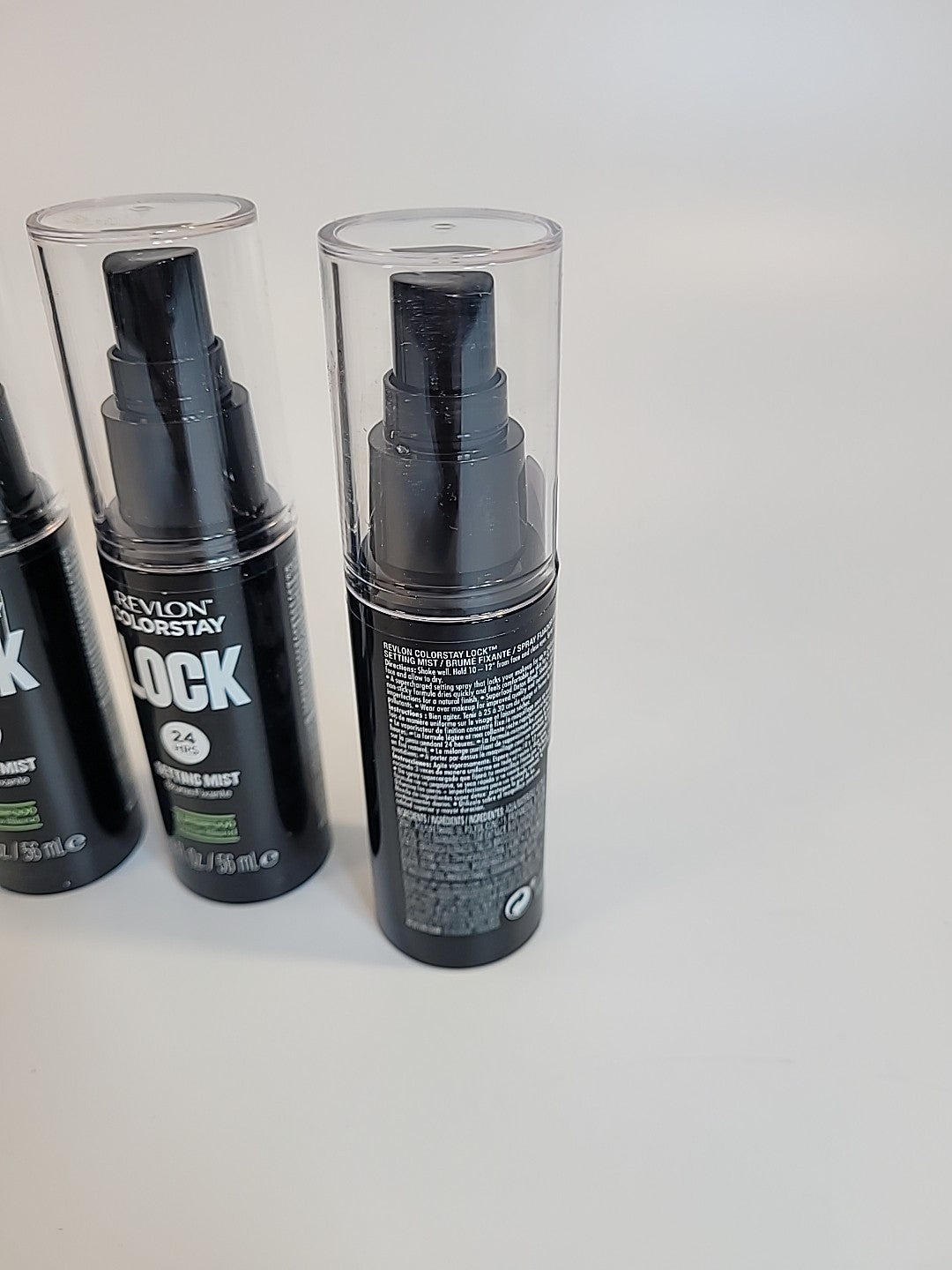 Revlon ColorStay Lock Setting Spray - 24 Hour Makeup Finish, Hydrating Superfood Blend, Travel Size 1.9oz (Pack of 4)