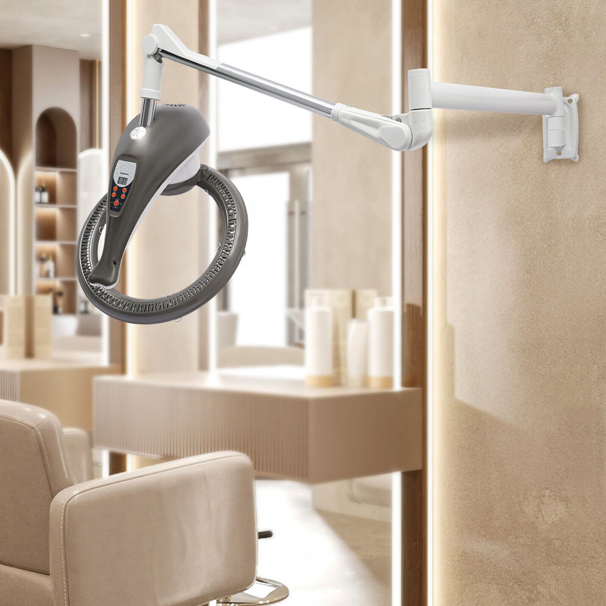 Wall Mount Orbiting Hair Dryer Salon Spa Treatment Machine with Adjustable Temp