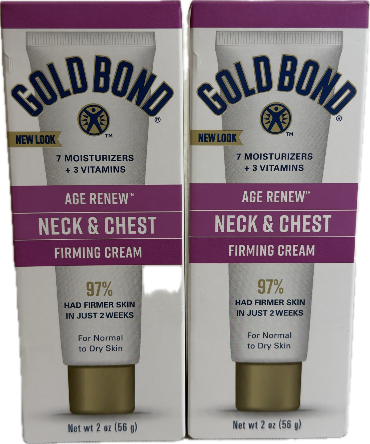 Gold Bond Age Renew Neck & Chest Firming Cream 2oz - 2 Pack