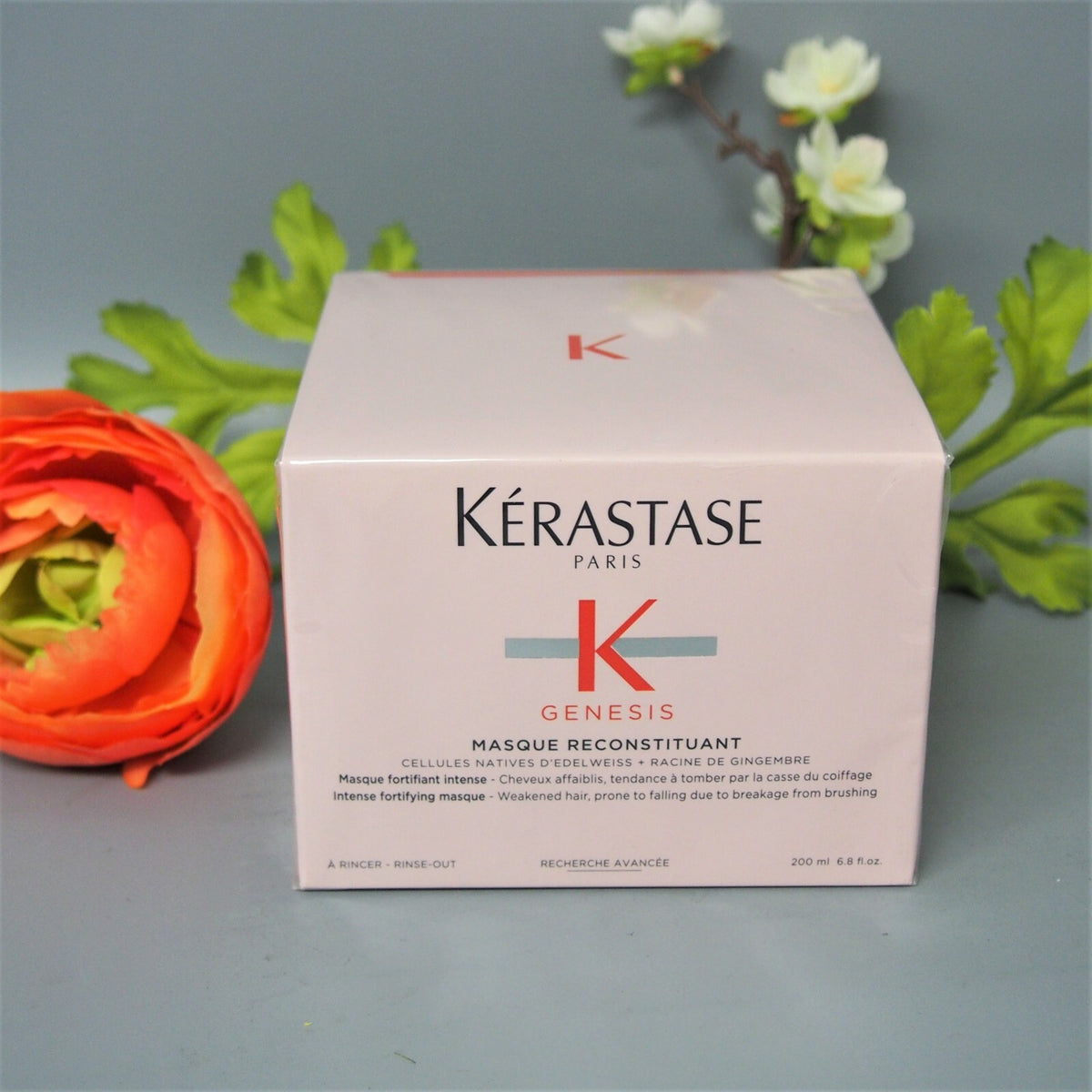 Kerastase Genesis Masque Reconstituant Hair Mask 200ml - Anti-Hair Fall Nourishing Treatment