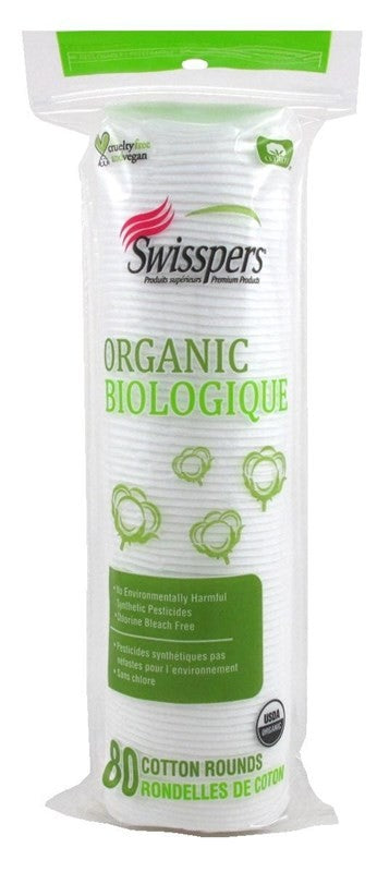 Cotton Rounds Organic 80 Count - 2 Pack