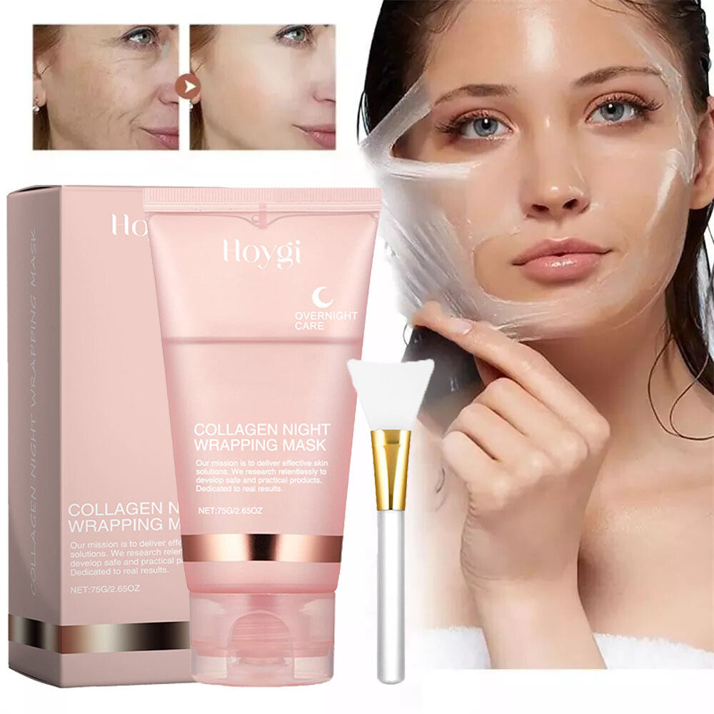 Collagen Overnight Wrapping Mask + Brush - Hydrating, Firming
