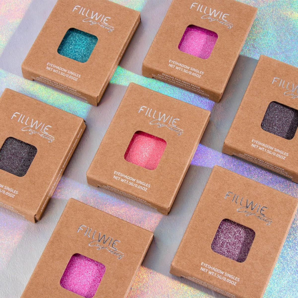 Duochrome Icy Blue to Lilac Pink Eyeshadow - Multidimensional Color Shift, Creamy Texture