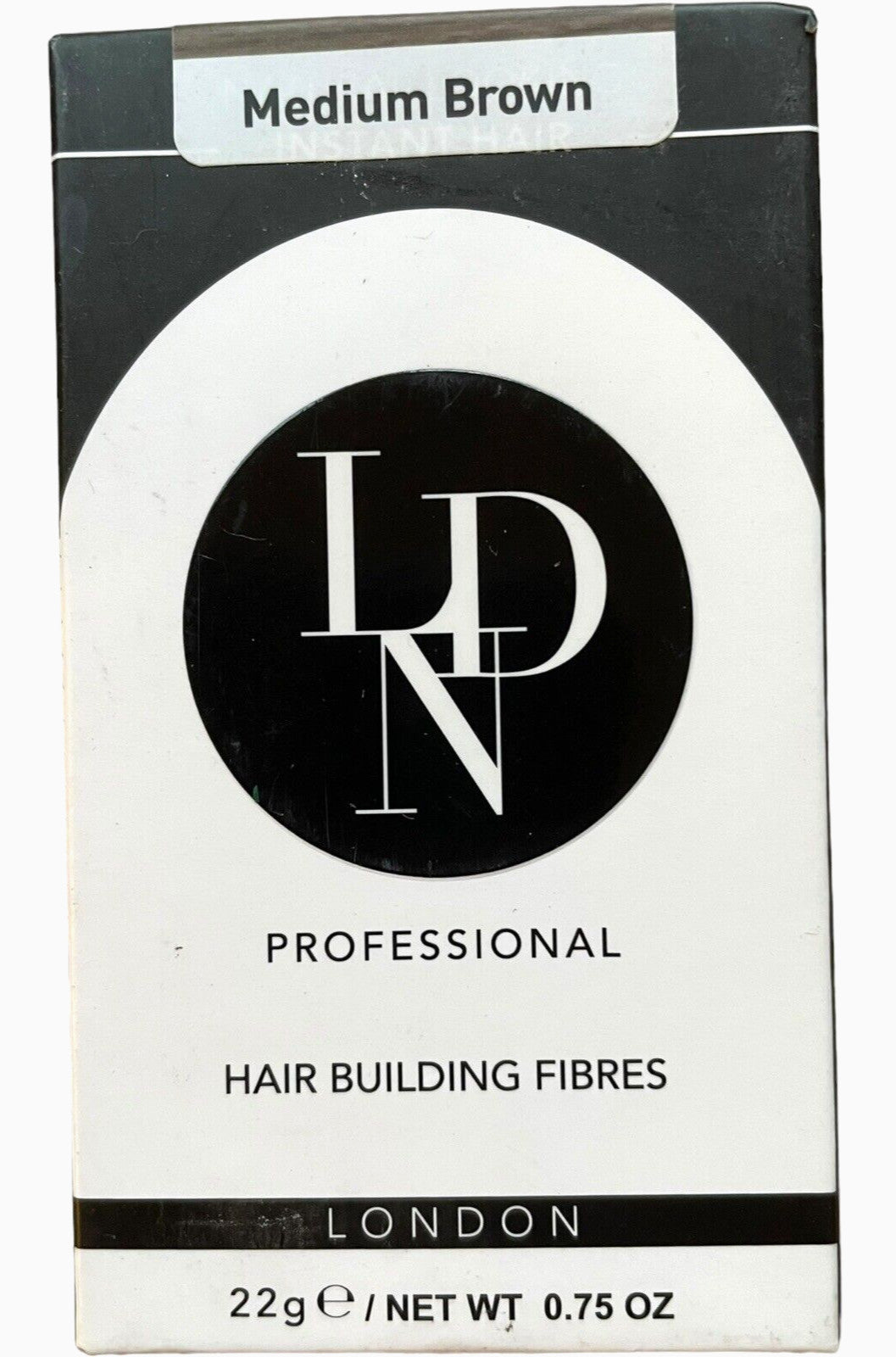 Professional Hair Building Fibers London LDN - 0.75 oz Medium Brown