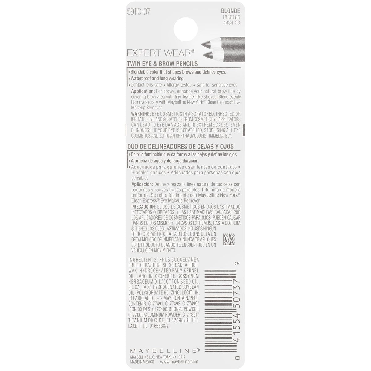 Waterproof Longwear Eyeliner & Brow Pencil Duo Blonde 107 - 2 Pack