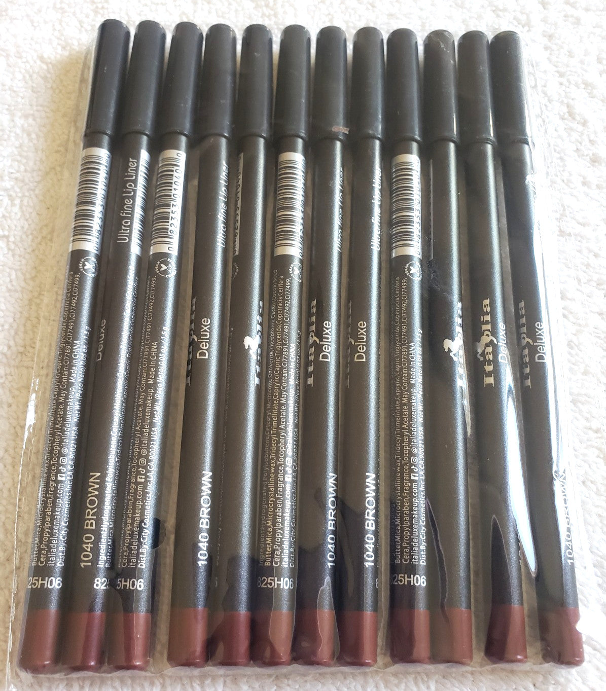 Ultra Fine Lip Liner Pencils - Assorted Colors, Long Lasting, Soft & Smooth